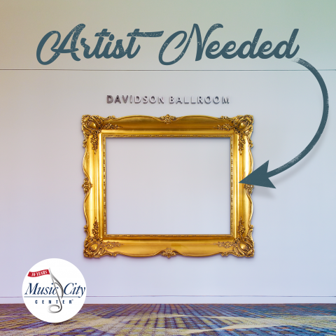 image showing designated location of commissioned art with title "Artist Needed"