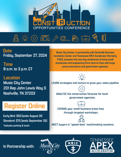 flyer: Construction Opportunities Conference Invitation