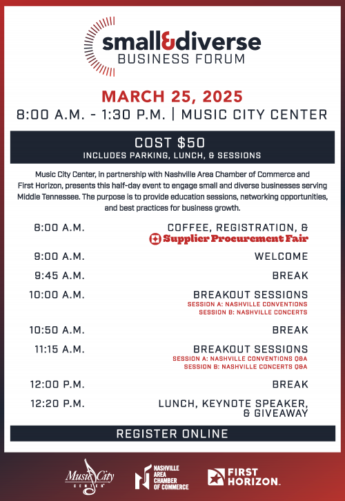 flyer: Small & Diverse Business Forum Invitation